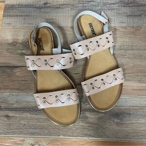 Greyder cute casual summer sandals sling back neutral women’s size 40/9